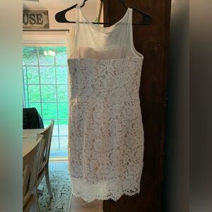 Me and You White Bodycon Lace Dress